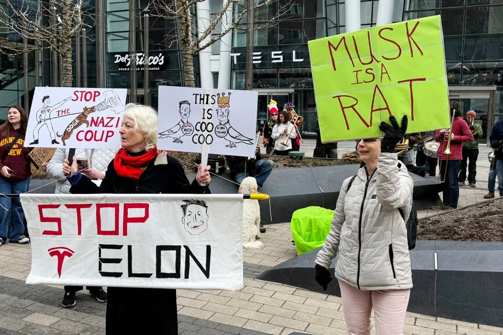 Nationwide Protests Erupt Against Elon Musk Amid Calls to Boycott Tesla