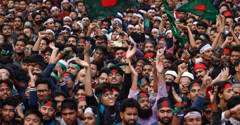 Thousands Appeal for Unity in Bangladesh's March Commemorating Student Uprising