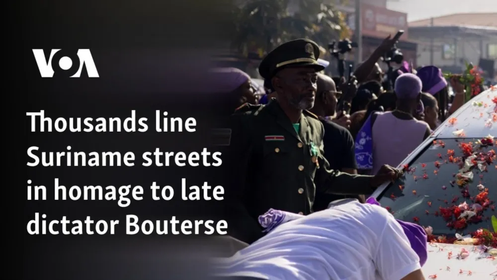 Massive Turnout in Suriname for Funeral of Desi Bouterse