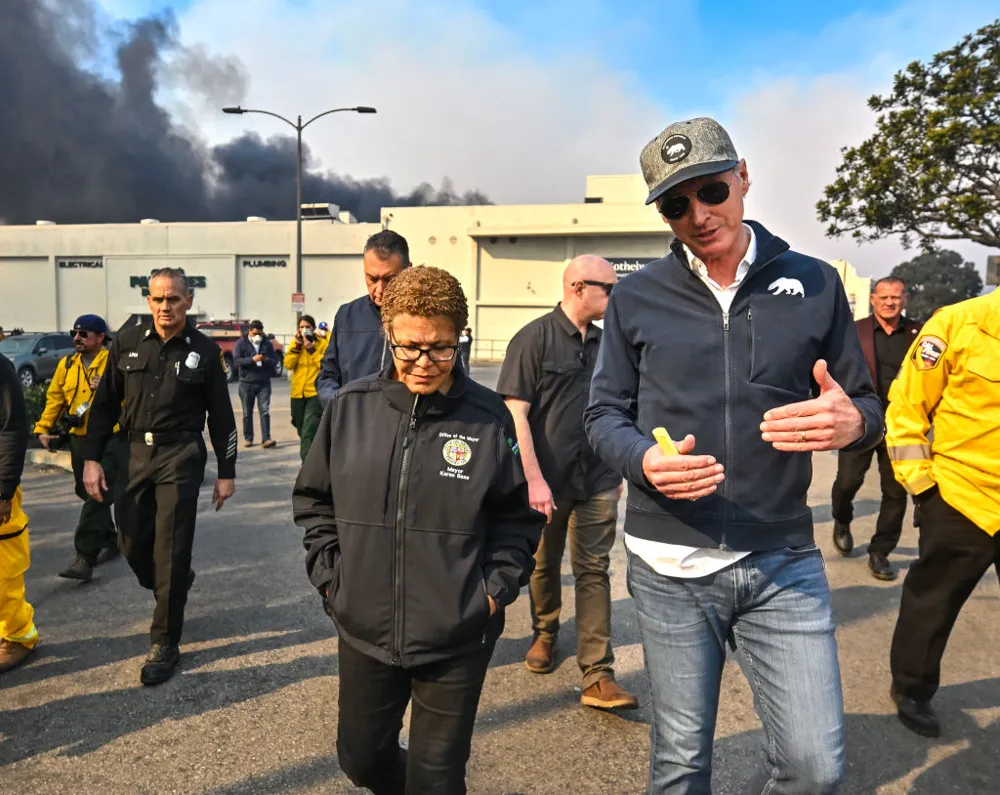 Mayor Karen Bass Criticized for Absence During LA Wildfires Crisis