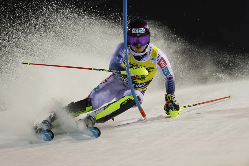 McGrath Leads Night World Cup Slalom as Favorites Fail to Finish