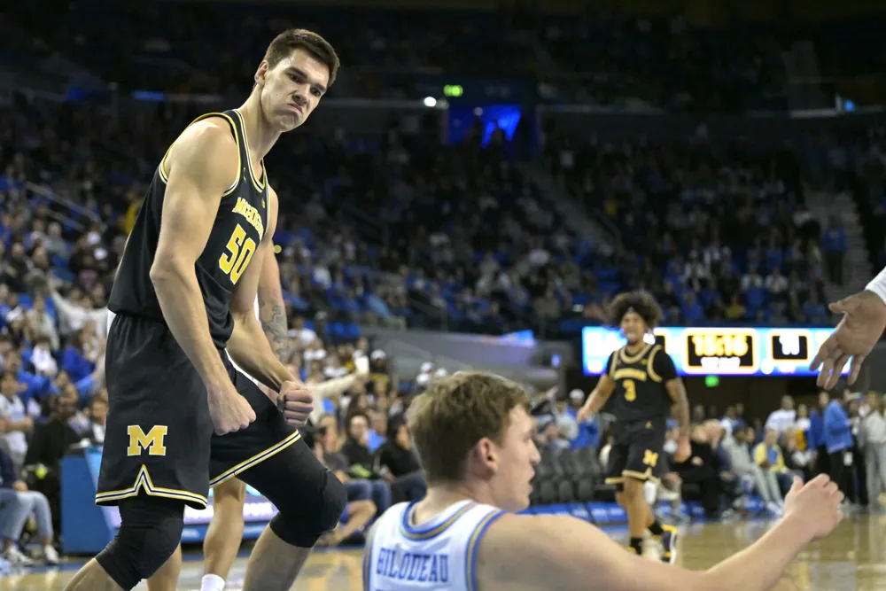 Michigan Holds Off UCLA to Secure 94-75 Victory in Men’s College Basketball