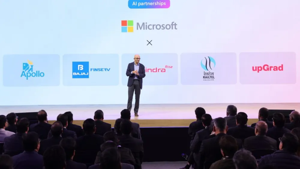 Microsoft's Satya Nadella Unveils $3 Billion AI and Data Center Initiative in India