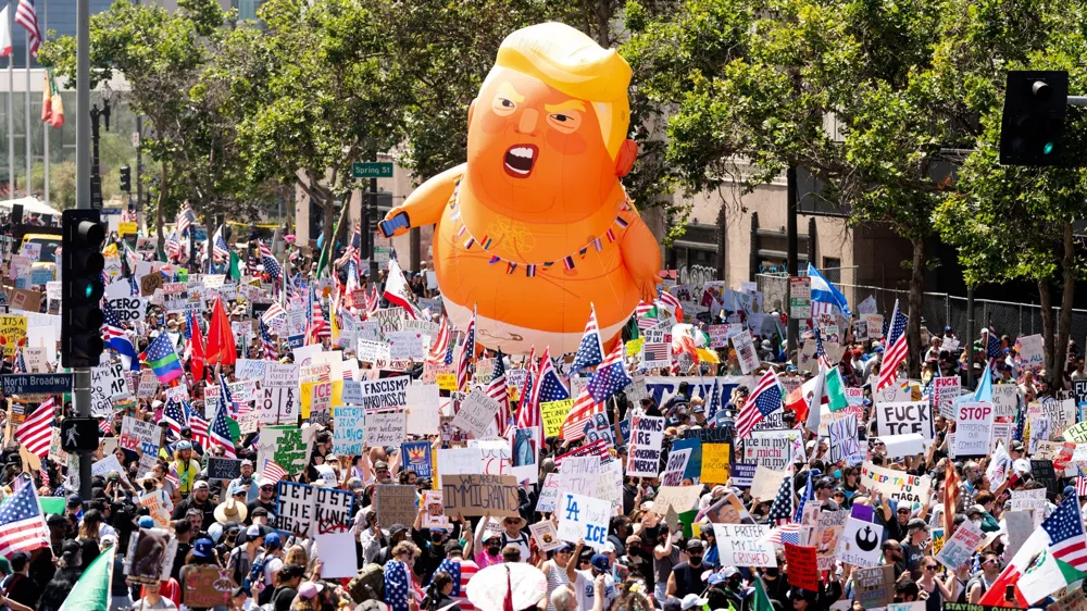 Millions Expected to Join Nationwide 'No Kings' Protests Against Trump's Administration