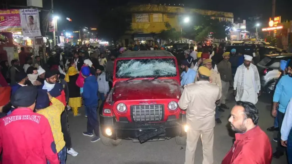 Minor Driving SUV Crashes into Sikh Procession in Jaipur, Injuring Four