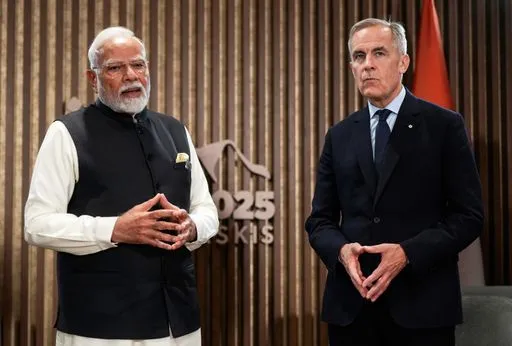 Modi and Carney Meet at G7 Amid Protests Over Sikh Separatist Murder