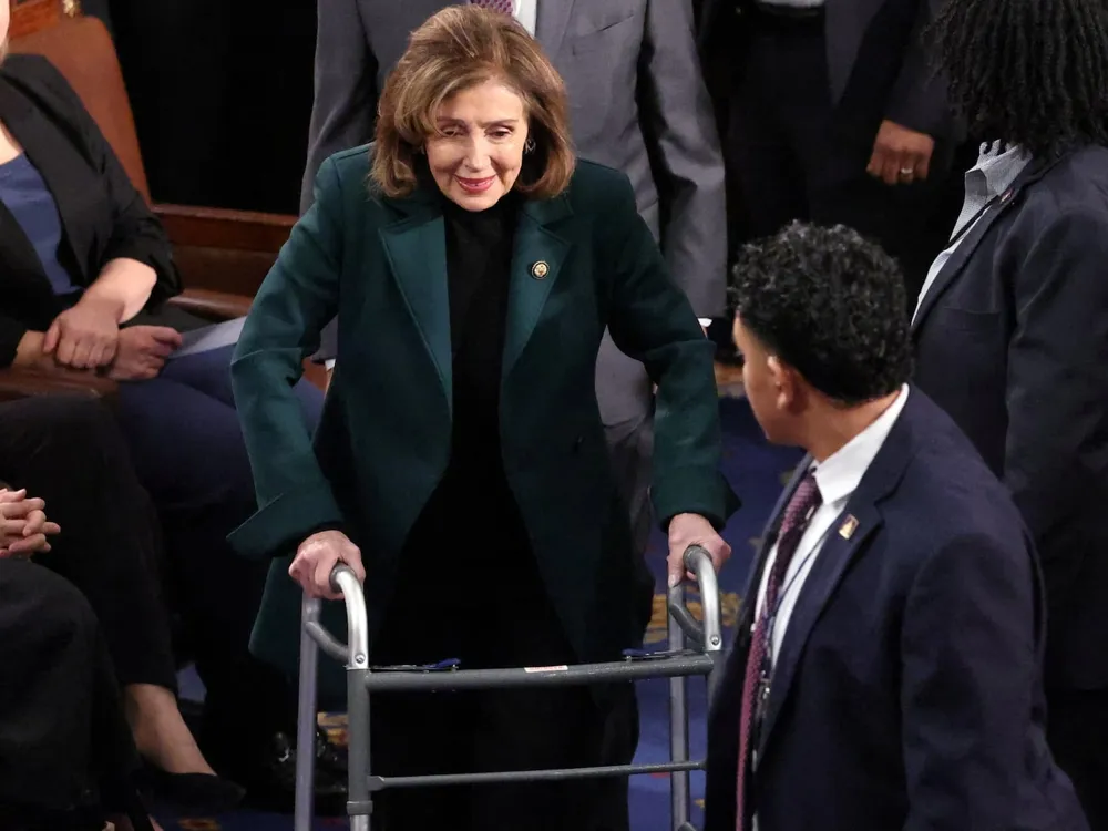 Nancy Pelosi, 84, Makes Congressional Comeback with Walker Post-Surgery