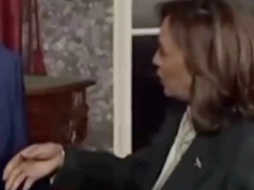 Nebraska Senator's Husband Snubs Kamala Harris' Handshake at Ceremony