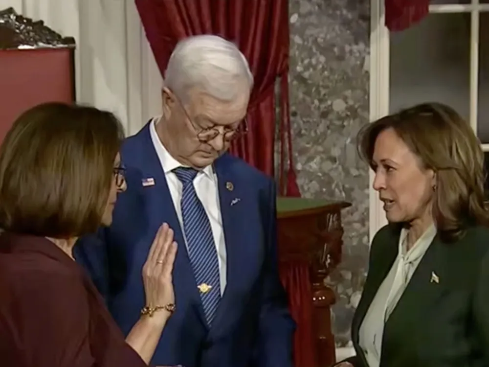 Nebraska Senator's Husband Sparks Controversy with Kamala Harris Snub