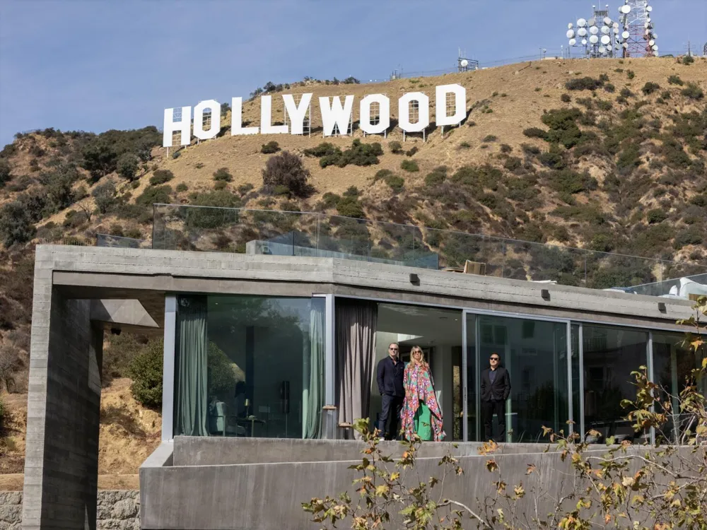 New Concrete Home Built Beneath the Iconic Hollywood Sign