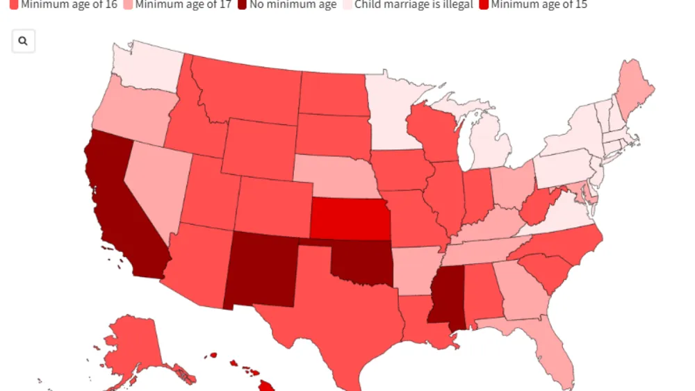 New Hampshire Enacts Ban on Child Marriage as Map Highlights Remaining States Allowing It