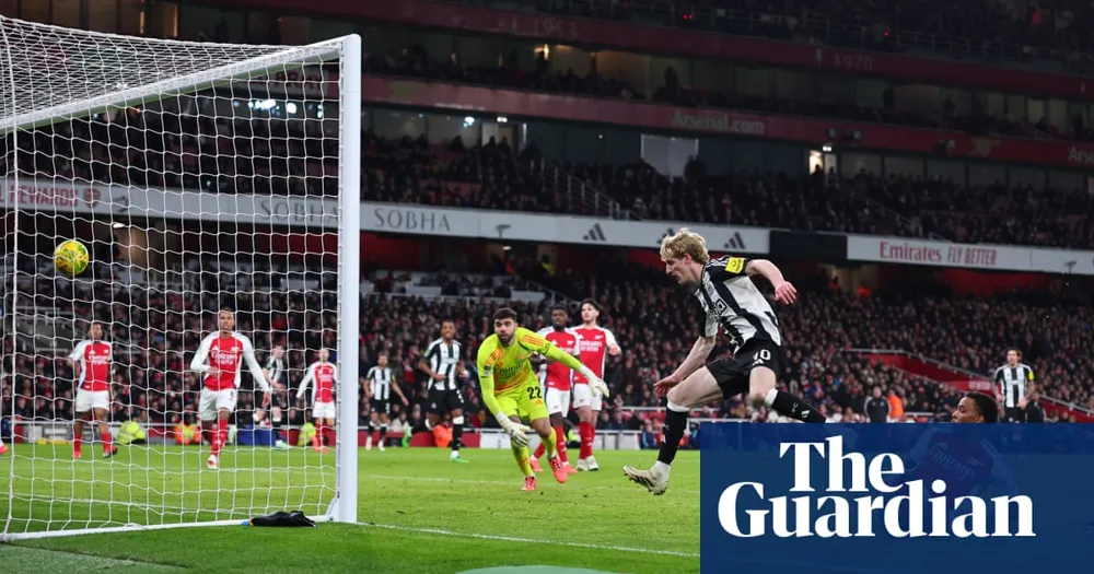 Newcastle edges closer to Carabao Cup final with historic win over Arsenal