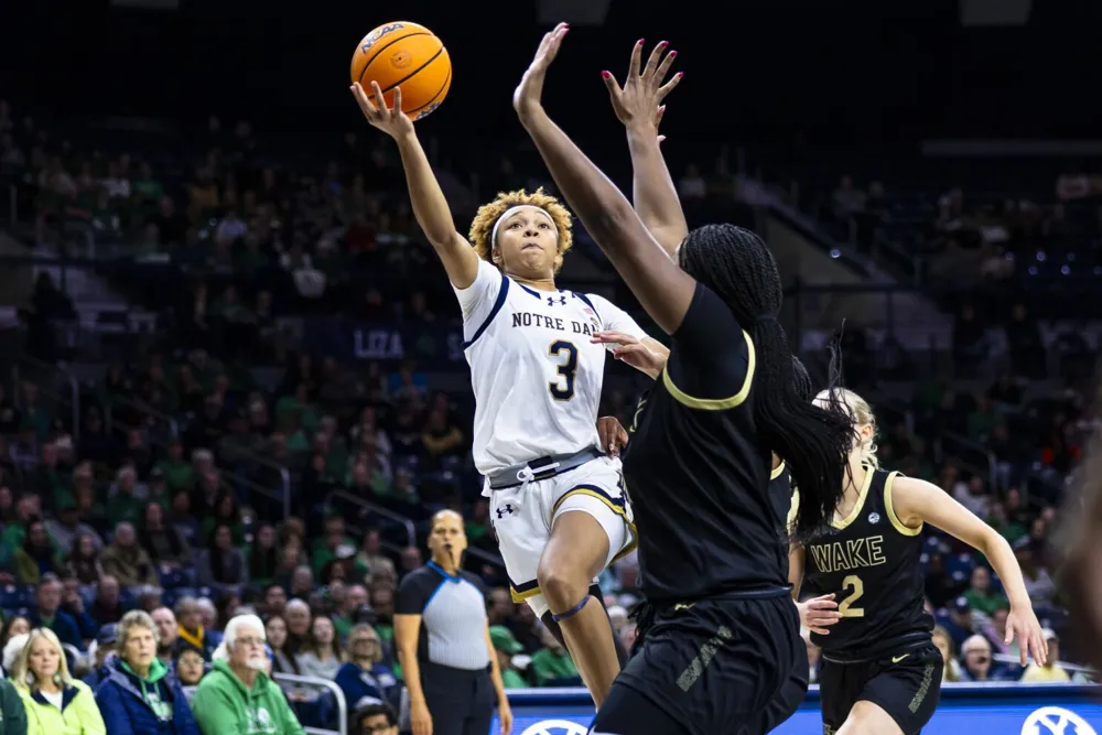 Notre Dame Dominates Wake Forest with 100-64 Victory Led by Hidalgo's 23 Points