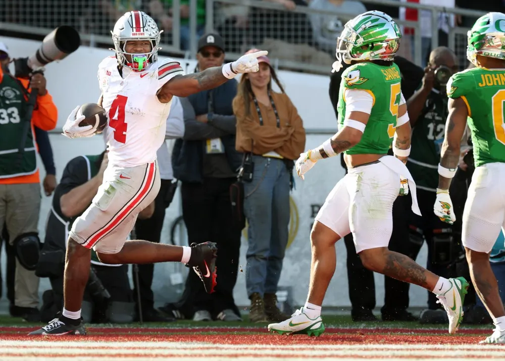 Ohio State Dominates Oregon 41-21 in Rose Bowl to Advance to College Football Playoff Semifinals