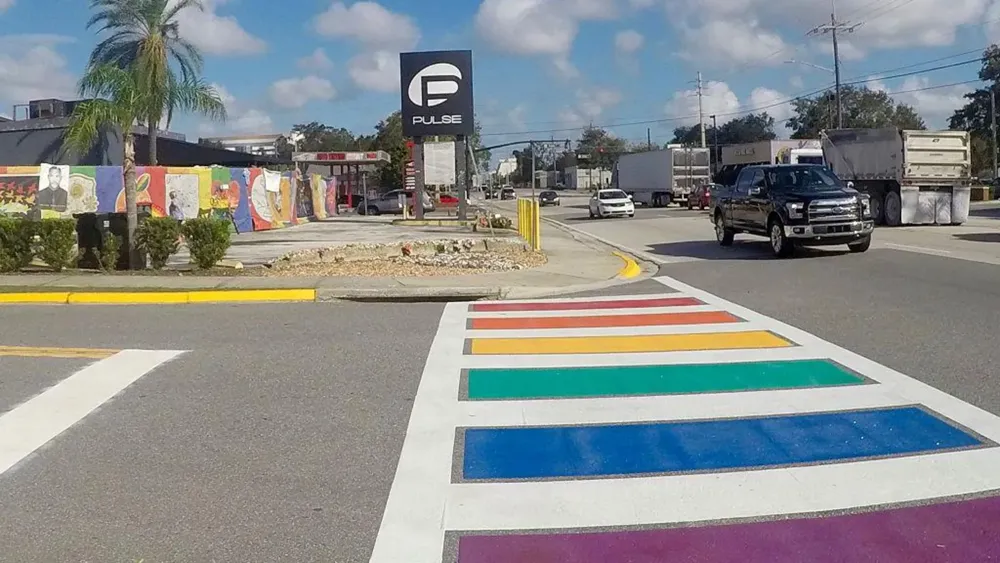 Florida's Rainbow Crosswalk at Pulse Nightclub Removed and Reinstated Amid Controversy
