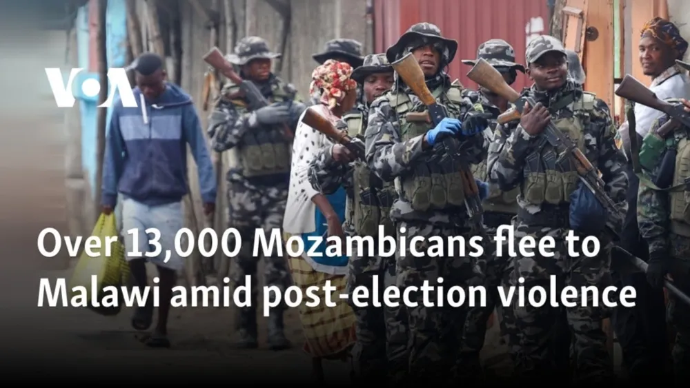 Over 13,000 Mozambicans Seek Refuge in Malawi Due to Election Violence