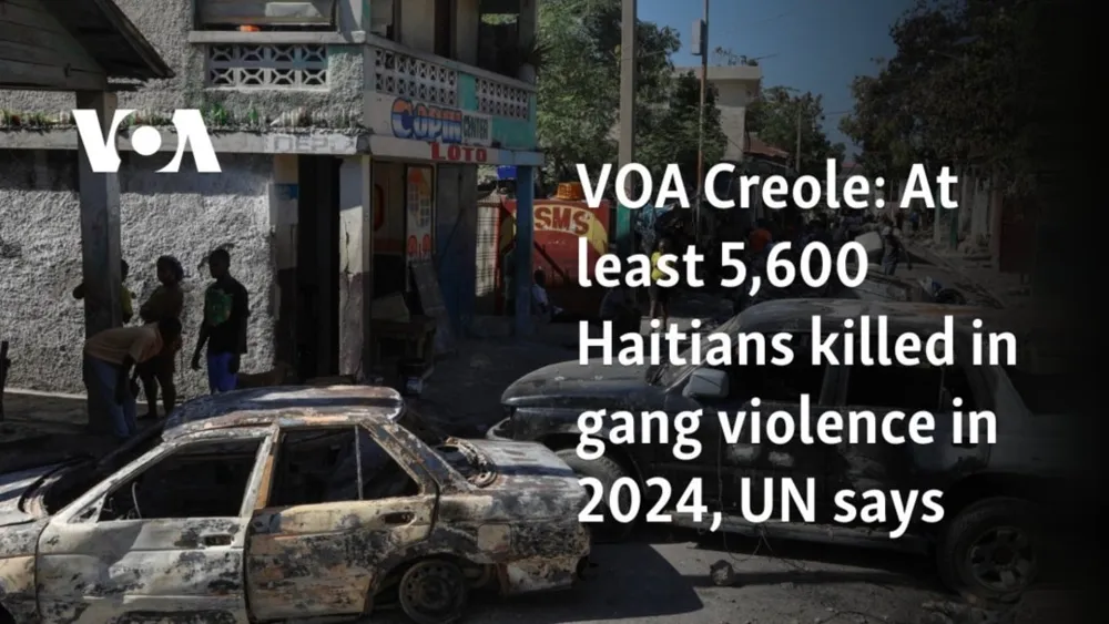 Over 5,600 Haitians Killed in Gang Violence in 2024, According to UN Report