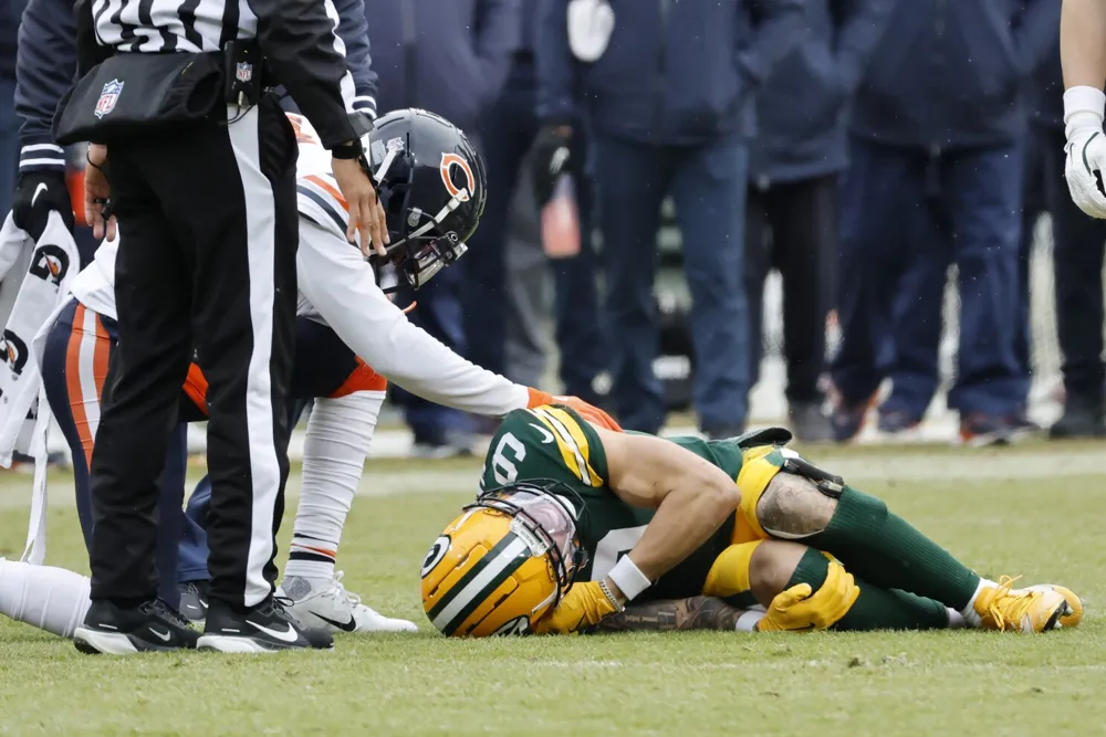 Packers' Christian Watson sidelined for season due to torn ACL injury