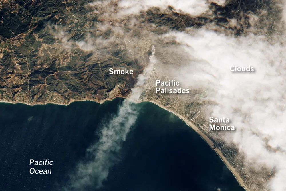 Palisades Fire in Los Angeles Grows Rapidly, Consuming Over 17,000 Acres