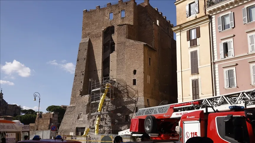 Tragic collapse of medieval tower in Rome leaves one dead, rescue operations detailed