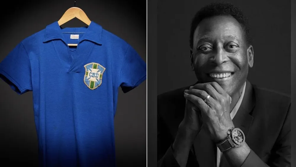 Pele's Iconic 1958 World Cup Final Shirt Fetches $4.9 Million at Auction