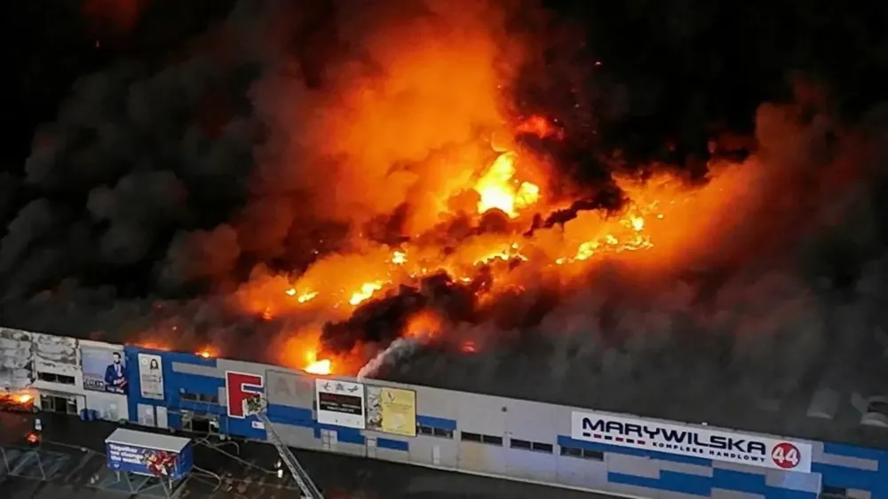 Poland Accuses Russian Intelligence of Sabotage in Major Warsaw Shopping Center Fire
