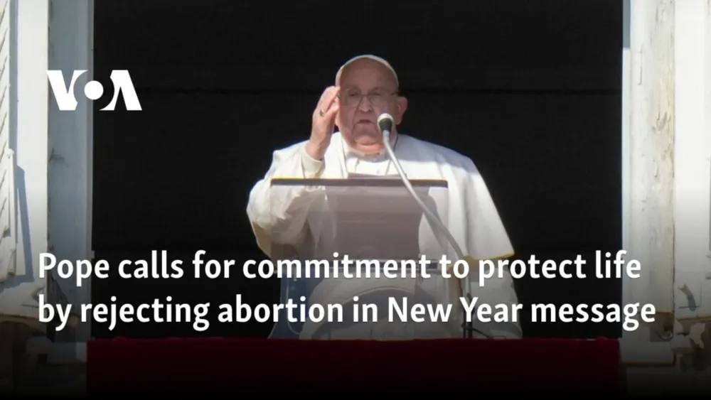 Pope Francis Urges Rejection of Abortion in New Year’s Call for Life Protection