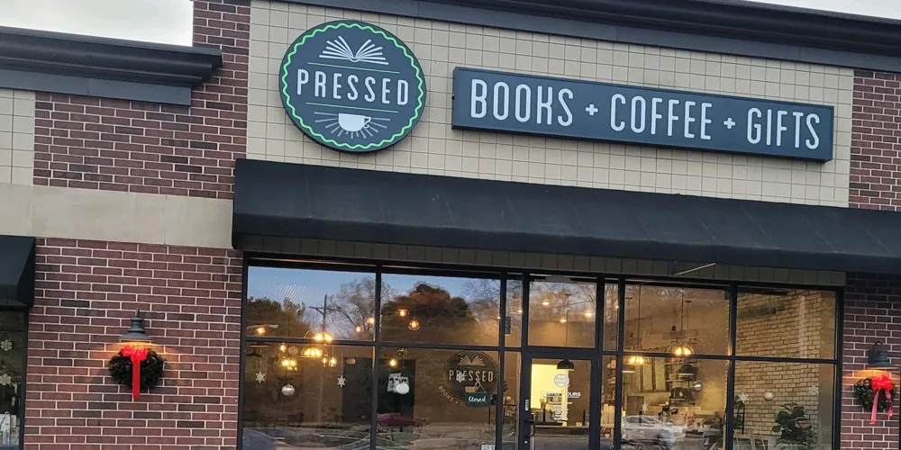 Pressed bookstore in Erie, Pennsylvania combines books and coffee for community connection