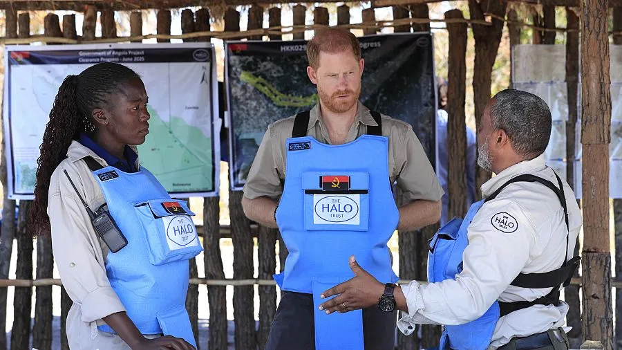 Prince Harry Raises Awareness on Land Mines in Angola, Following Mother's Footsteps