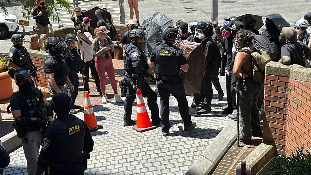 Protests Against Immigration Raids Surge Across the U.S. Ahead of 'No Kings' Weekend