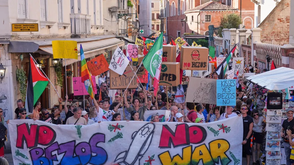 Protests Erupt in Venice as Bezos Wedding Sparks Outrage Over Inequality and Environmental Concerns
