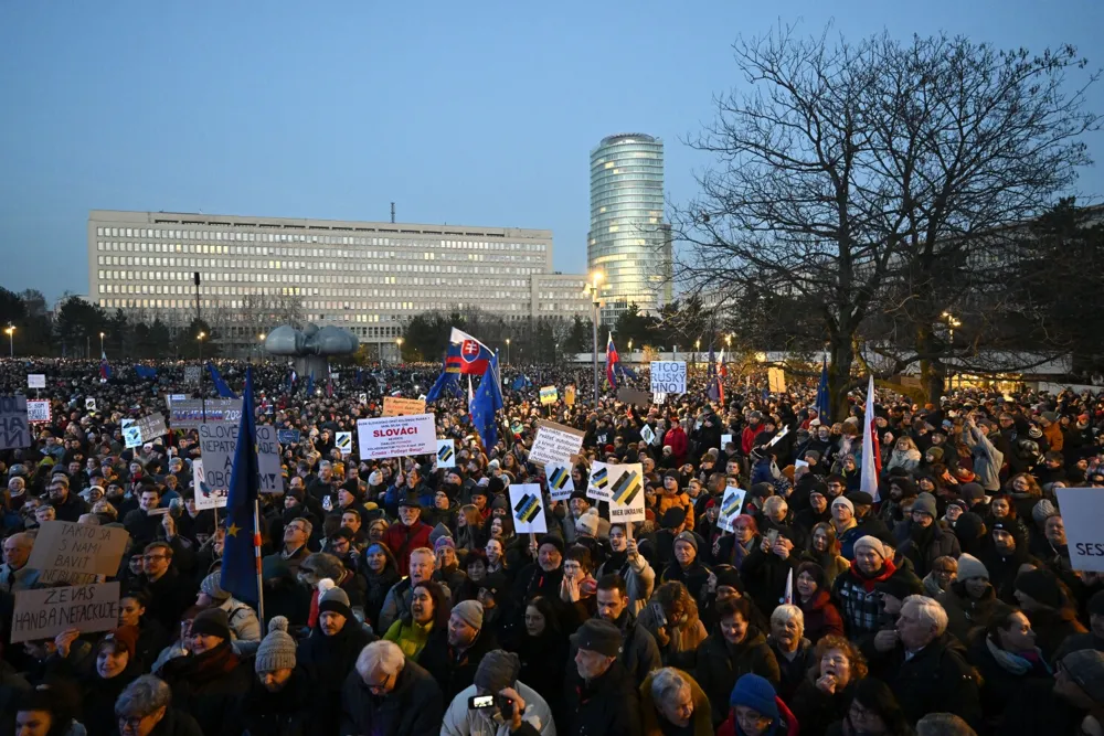 Protests Surge in Slovakia Against PM Robert Fico's Shift Towards Russia