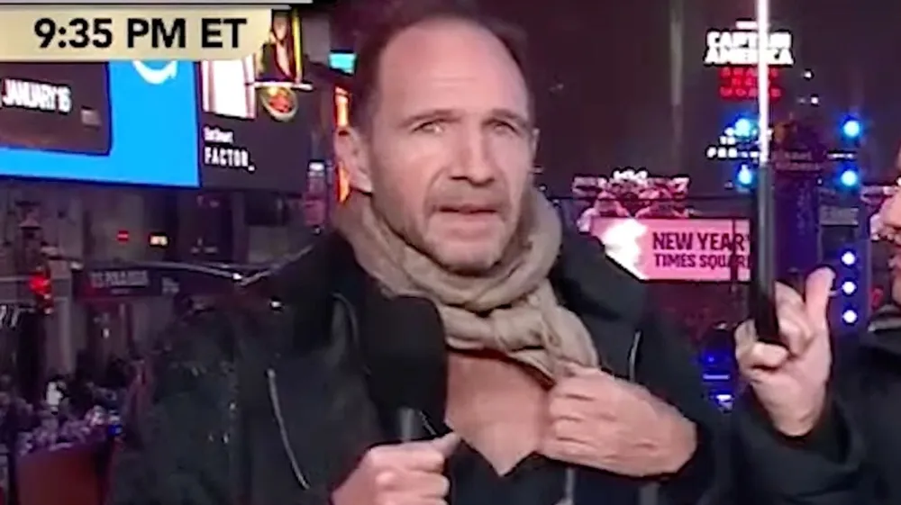 Ralph Fiennes Brings Laughter as He Reenacts Viral 'Demure' TikTok Video on CNN's New Year's Eve