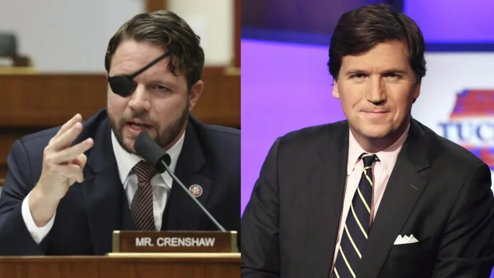 Dan Crenshaw's Hot Mic Threat Against Tucker Carlson Ignites Controversy