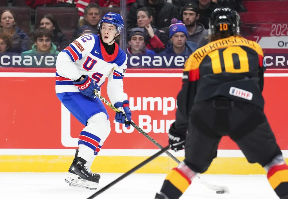 Rising star James Hagens impresses at World Juniors with U.S. hockey team