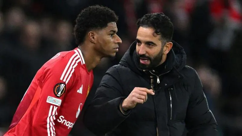 Ruben Amorim Prefers 63-Year-Old Goalkeeper Coach Over Marcus Rashford Amidst Training Criticism