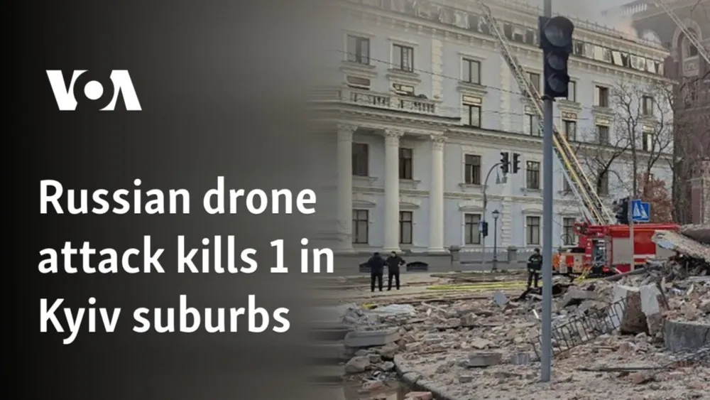 Russian Drone Attack Claims Life and Injures Four Near Kyiv