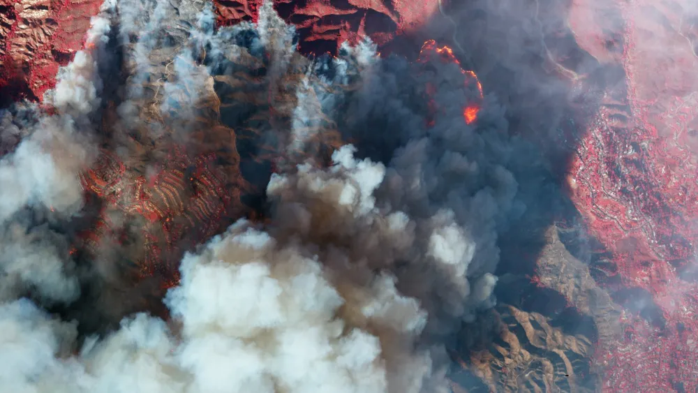 Satellite Imagery Reveals Massive Fire Damage in Los Angeles County