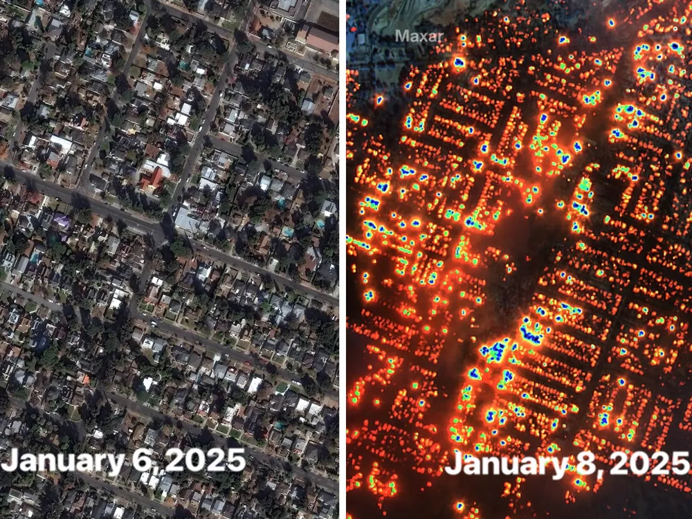 Satellite Imagery Reveals Rapid Spread of California Wildfires