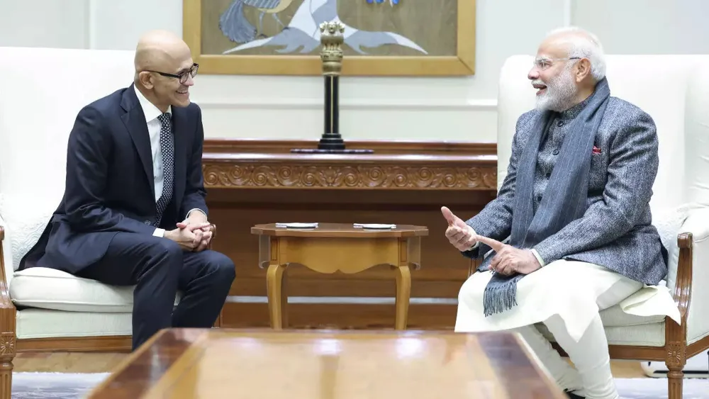 Microsoft's $3 Billion Investment in India: A Joint Initiative with PM Modi to Propel AI Growth