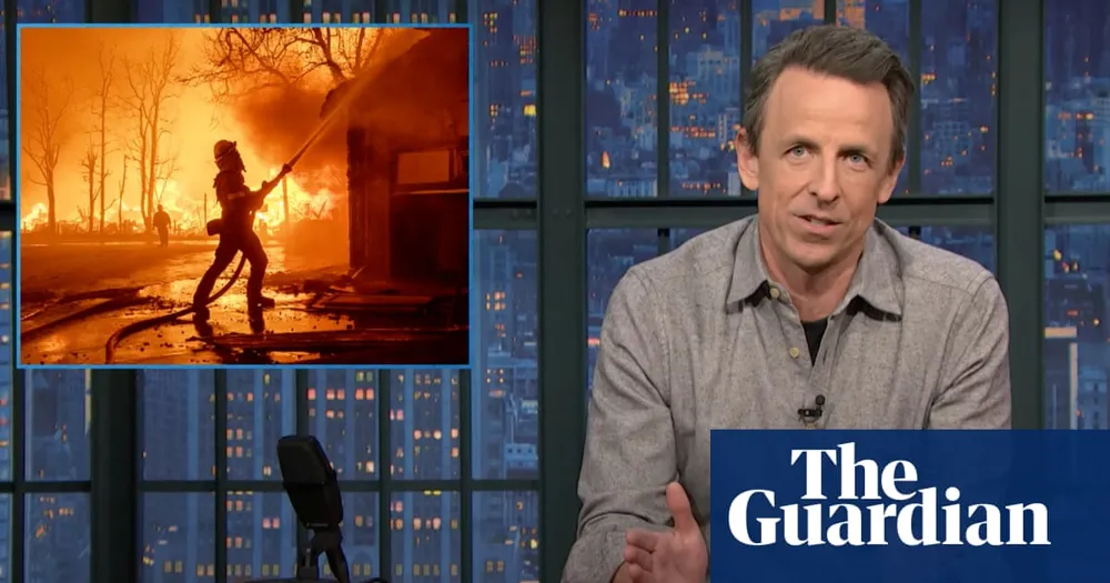 Seth Meyers Critiques Trump's Self-Centered Remarks on LA Wildfires