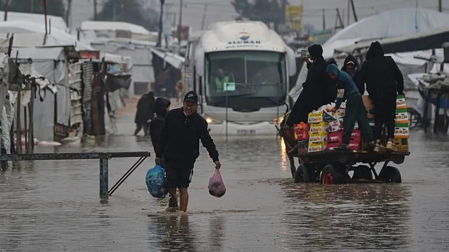 Severe winter storm causes widespread flooding in Gaza, exacerbating humanitarian crisis