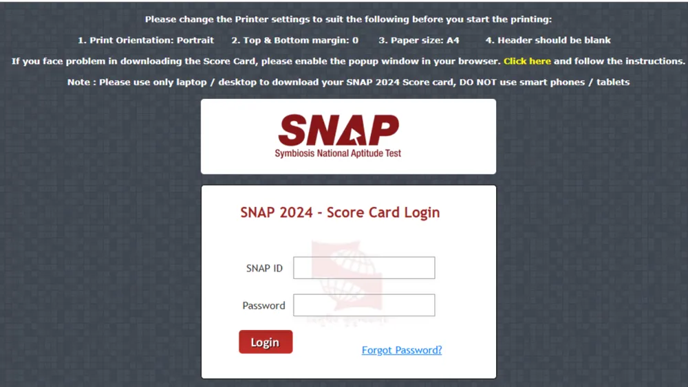 SNAP 2024 Results Declared - Check Your Score Now at snaptest.org