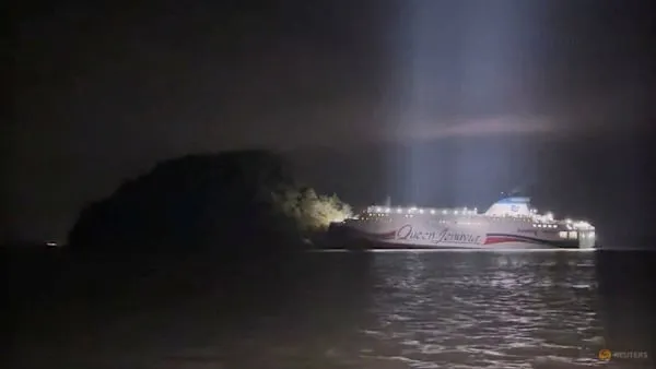 South Korean ferry with 267 on board runs aground, crews arrested for negligence