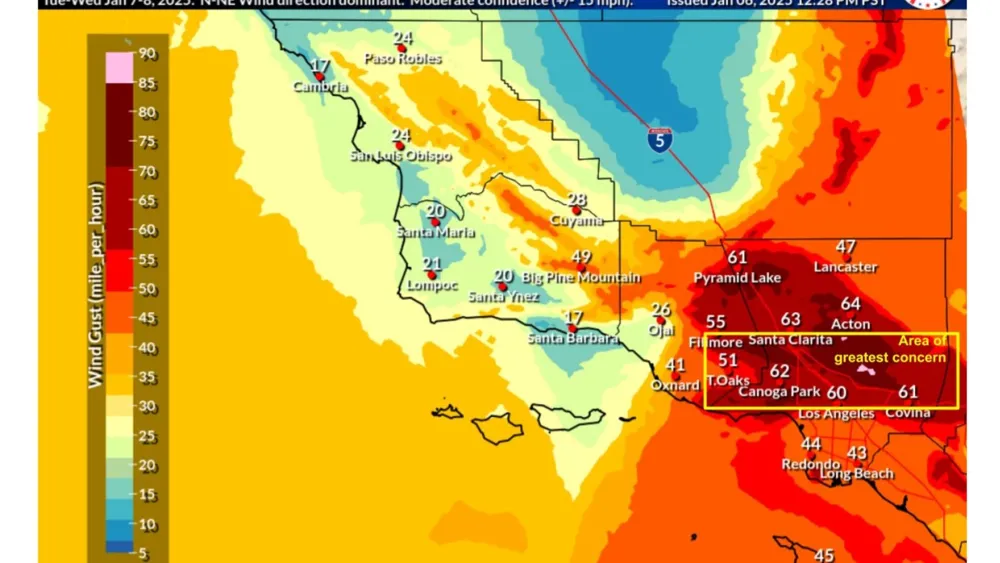 Southern California Faces Major Windstorm Threat This Week