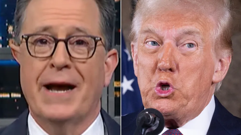 Stephen Colbert Amuses Audience with Donald Trump’s Flags Critique