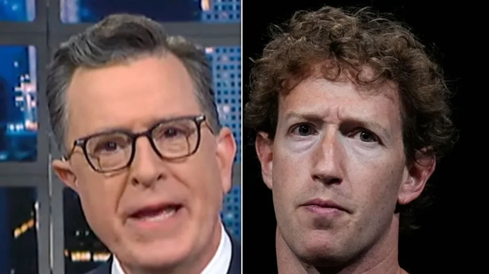 Stephen Colbert Mocks Mark Zuckerberg’s Community Notes from Meta