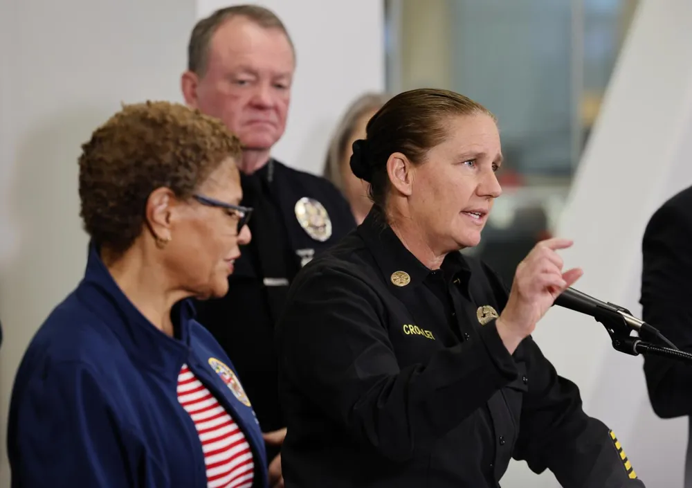 Support Grows for L.A. Fire Chief Kristin Crowley Amid Controversy Over Emergency Response