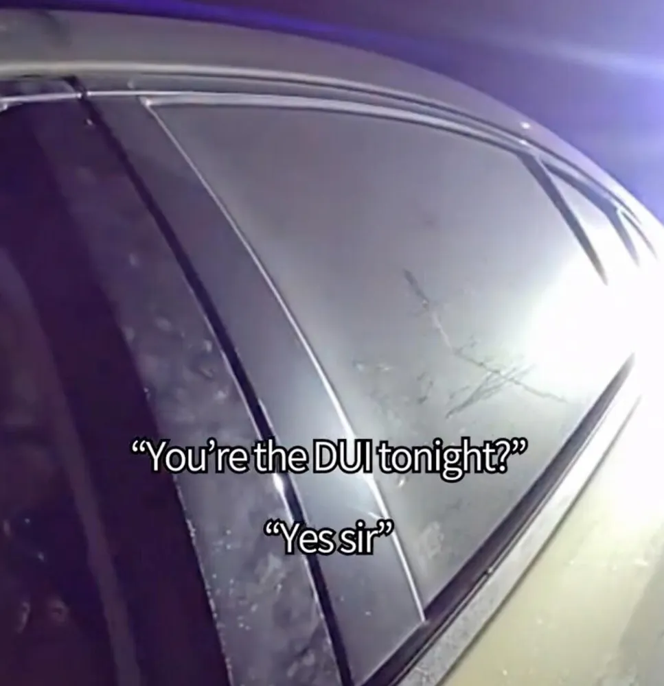 Suspected DUI Driver Admits: 'I'm the DUI Tonight' During Police Stop