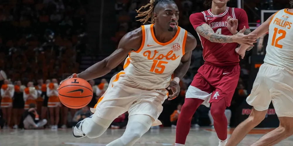 Tennessee Remains Unbeaten and Tops Men's College Basketball Poll; Kansas Falls